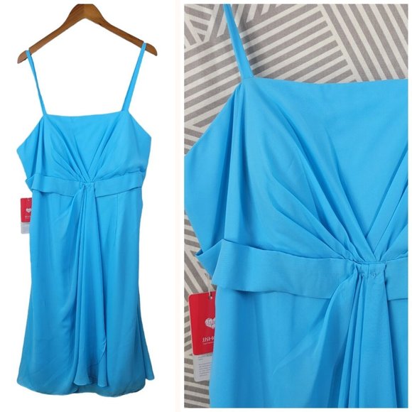 New JJS House Formal Prom Dress Plus size 18/20W evening special event Blue NWT - Picture 1 of 8